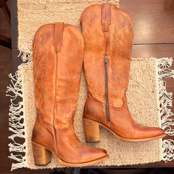 Freebird Shoes - Freebird Panama Boots in Whiskey Size 9